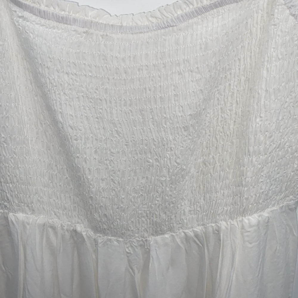 NWOT Pink Lily white smocked lace maxi small, never worn - Picture 5 of 14